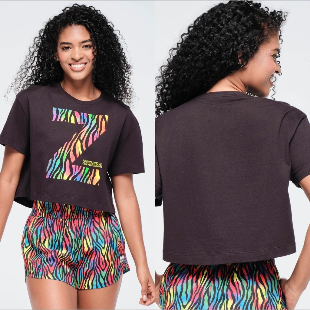 [Zumba Short Sleeve] Zumba Zumba Fitness Wear Sports Casual Wear Ladies Short Sleeve Pure Cotton T-S