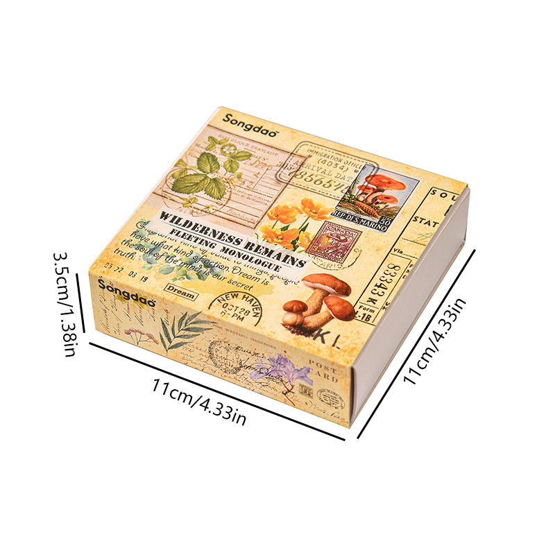 20 ม้วนชนิดบรรจุกล่อง Vinatge วรรณกรรม Series Washi เทปไดอารี่สมุดภาพ Deco DIY สติกเกอร์เทป Masking เทป - รูปที่ 2