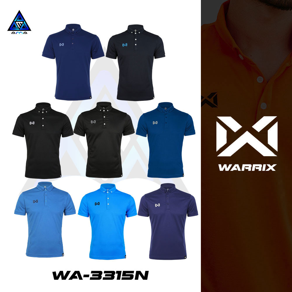 **ลดแล้วลดอีก30%** WARRIX รุ่น CLASSIC รหัส WA-3315N วาริกซ์ เสื้อโปโลชายและหญิง ชุด 5 ของแท้100%