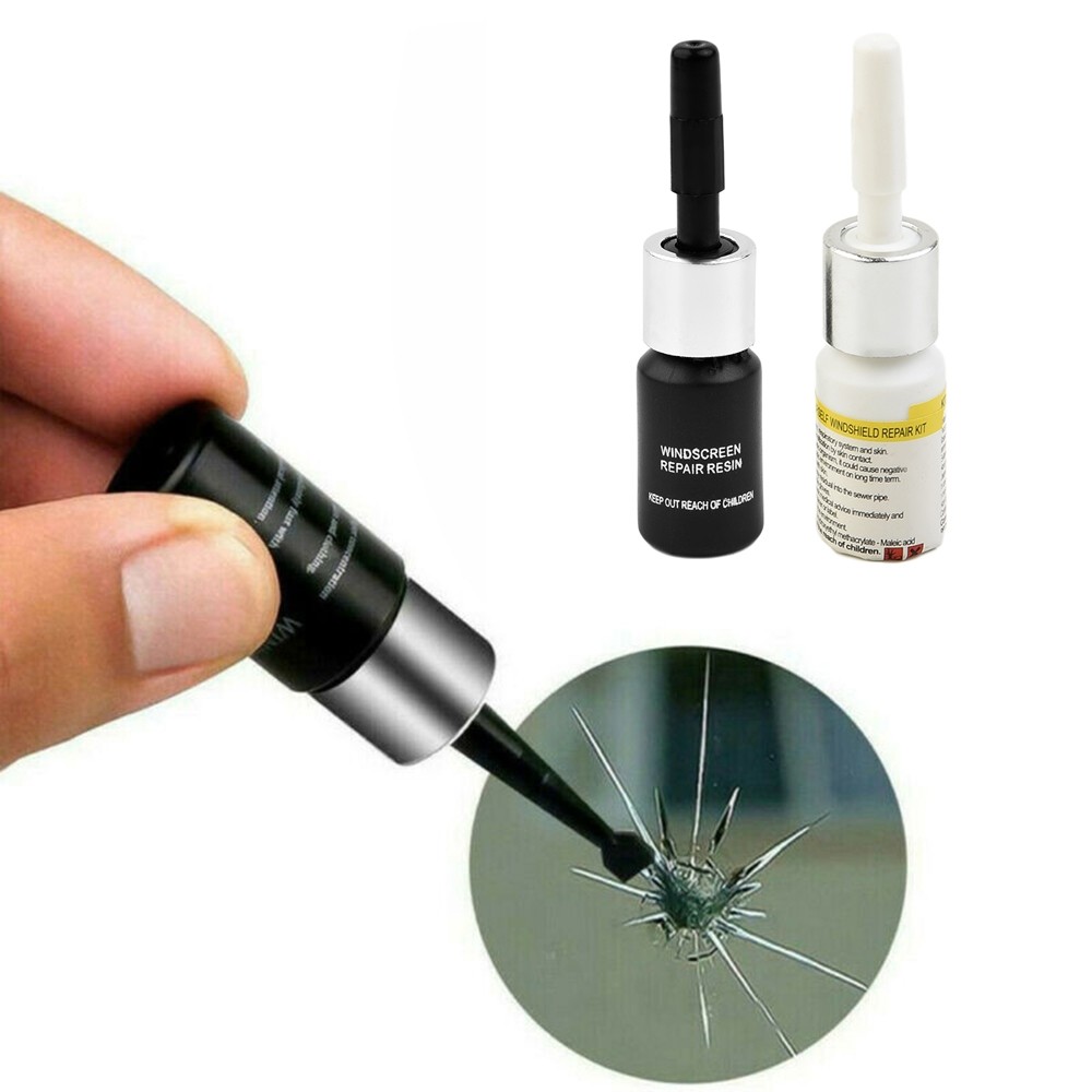 [LSAR] 2* Windshield Glass Repair Solution ชุดน้ํายาซ่อมแซมรอยแตกยาวที่ใช้งานได้จริง