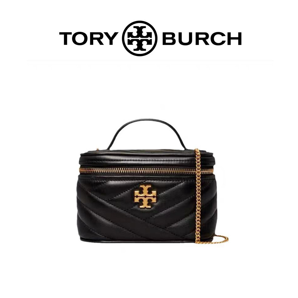 กระเป๋า Tory Burch แท้ TORY BURCH KIRA Chain Makeup Bag Bucket Bag