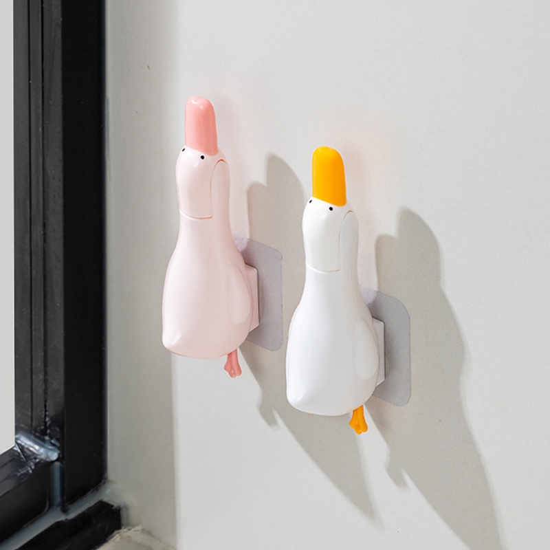 JUJIAJIAจูเจีย กิ๊บติดผมทําความสะอาดเป็ดน่ารักอเนกประสงค์พร้อมระบายอากาศและระบายน้ําไม่จําเป็นต้องออกแบบเจาะ - รูปที่ 6