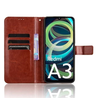 Redmi A3 เคสฝาพับ ตั้งได้ ล็อคได้ สำหรับ RedmiA3 A2 A1 Plus 13 note14 12C 13C 14C เคสกันกระแทก ใส่บัตรได้ พร้อมส่งในไทย