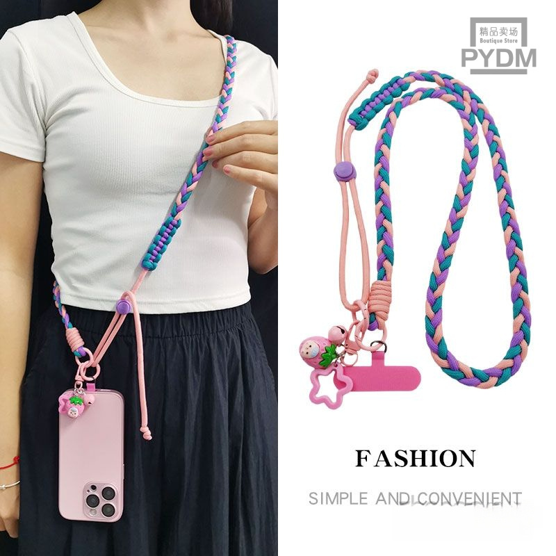 [พีดีเอ็ม] สินค้าใหม่ยาวข้ามร่างกายสามารถกลับห้อยคอสายปรับเชือกเส้นเล็กโทรศัพท์มือถืออินเดินทางกลางแจ้งเชือกเส้นเล็กยาว