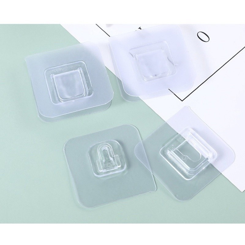 ตะขอติดผนัง ตะขอแขวนของ ตัวผู้+ตัวเมีย 1 คู่ กันน้ำ ที่แขวนของอเนกประสงค์ ที่แขวนรูป #U-0017 - รูปที่ 5