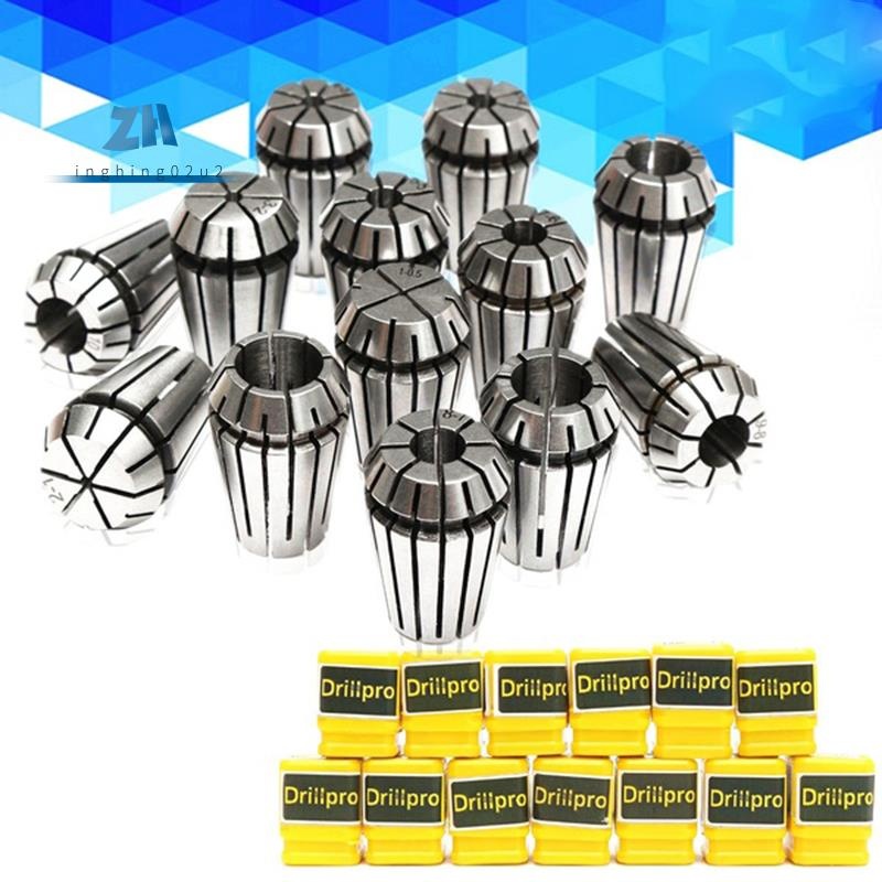 13 ชิ้น 1-13 มิลลิเมตร ER20 ฤดูใบไม้ผลิ Collet ชุด CNC งานแกะสลักและเครื่องกลึงมิลลิ่ง