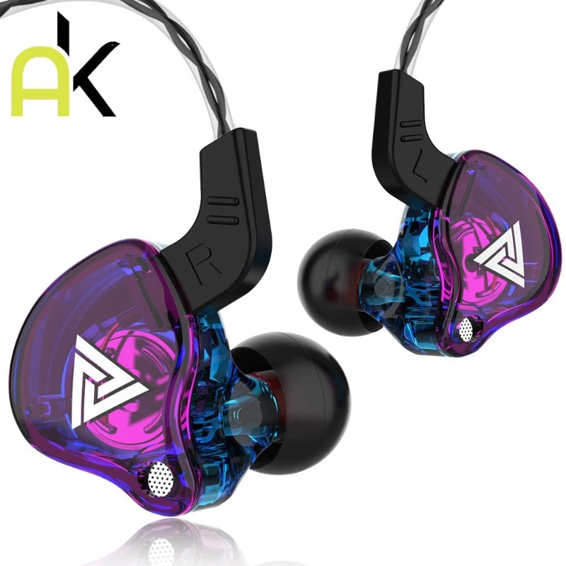 AK QKZ AK6-Pro หูฟังอินเอียร์ หูฟังแบบมีสาย Earphone in ear Smalltalk สายยาว 1.2 เมตร หัวเสียบaux3.5 มม