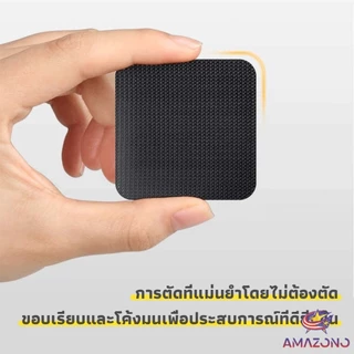 Amaz เทปตีนตุ๊กแกมีกาวในตัว แบบ ขน+หนาม และ มีกาวด้านนอก ติดผ้าม่าน ติดหน้าต่าง 10Pcs/แพ็ค Nylon Buckle