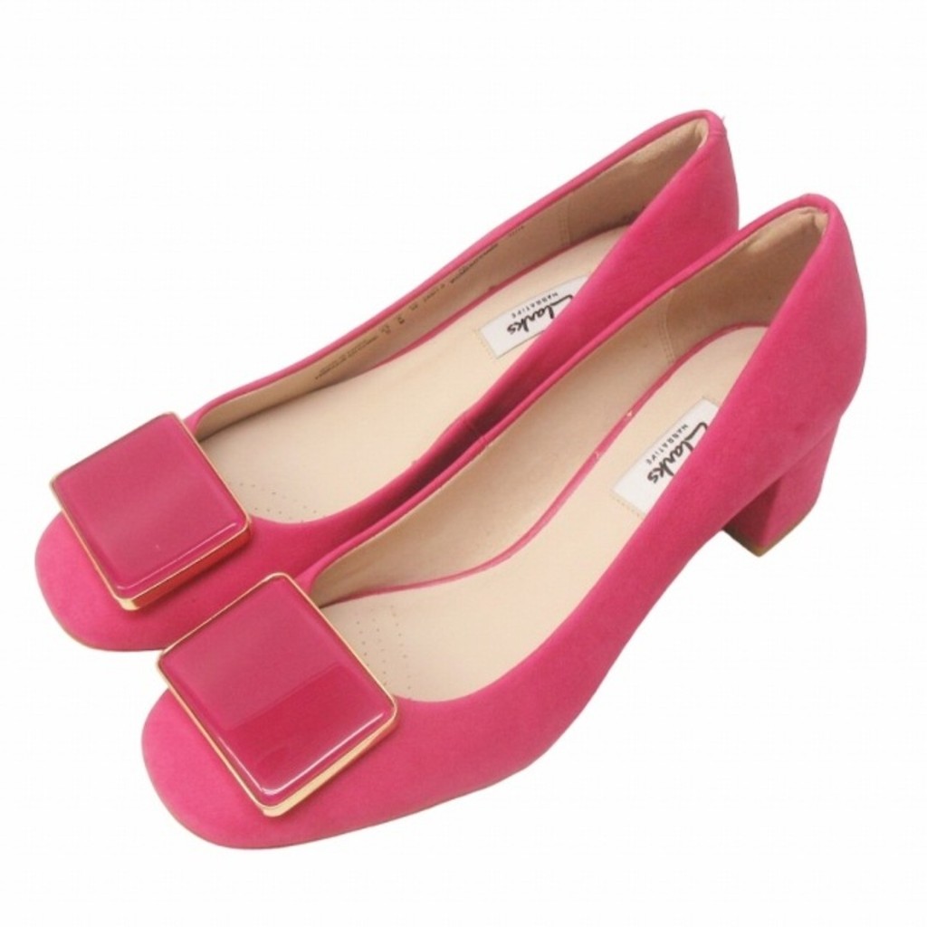 Clarks Roger Vivier Pumps Embellished Pink Uk5.5 ■Dc6 ส่งตรงจากญี่ปุ่น มือสอง
