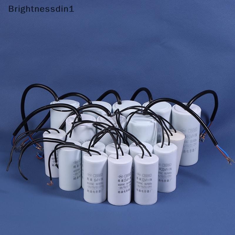 [Brightnessdin1] 1 ชิ้น CBB60 มอเตอร์ Run Capacitors 450VAC Starg Capacitor 5% สําหรับเครื่องซักผ้า 