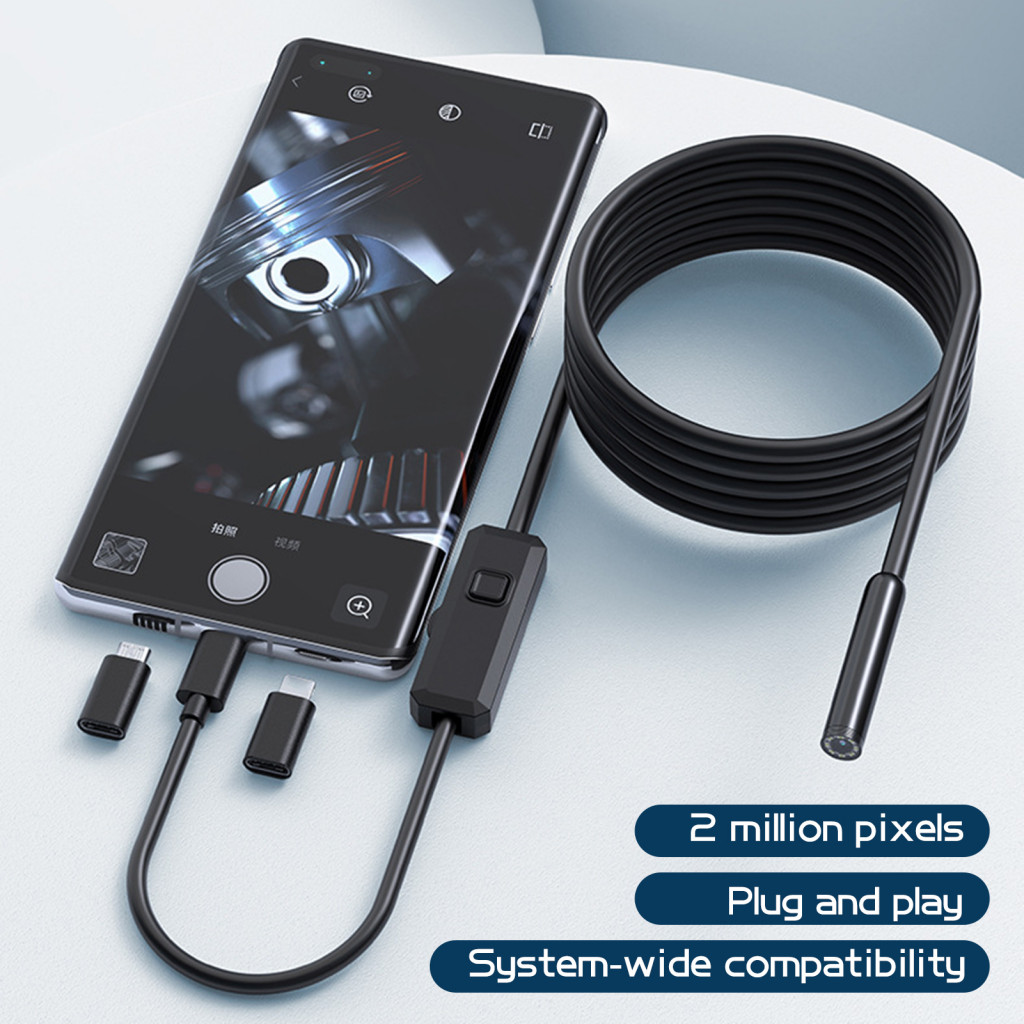 ซีซียูมานี|  กันน้ํา Borescope Boroscope กล้องตรวจสอบเครื่องมือกล้อง Endoscope คุณภาพสูงพร้อมไฟ Ip67