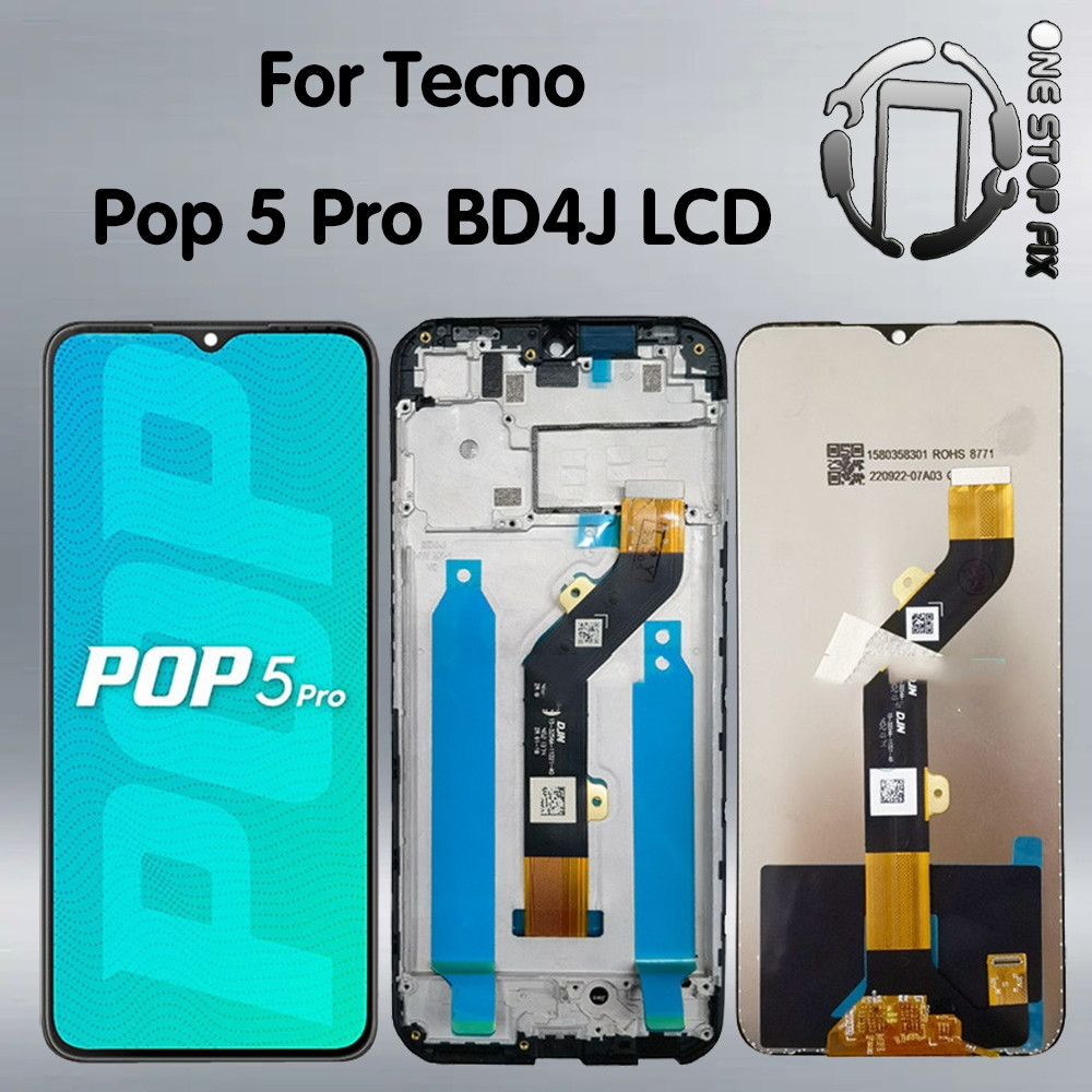 สําหรับ Tecno POP 5 Pro LCD BD4j BD4h จอแสดงผล Touch Screen Digitizer Assembly สําหรับ POP5 Pro จอแส