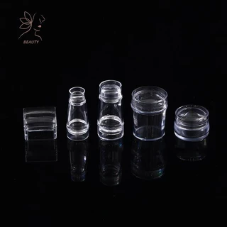 [maybeauty] ซิลิโคนโปร่งใสชุดปั๊มเล็บภาษาฝรั่งเศสคําสําหรับเล็บแผ่นแสตมป์ภาษาโปลิชคําแม่แบบซีล Stamper Scraper {TH}