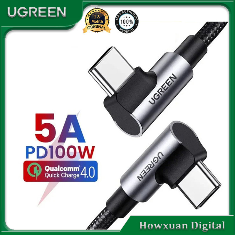 UGREEN PD 100W สาย USB C เป็น USB C สายชาร์จเร็ว