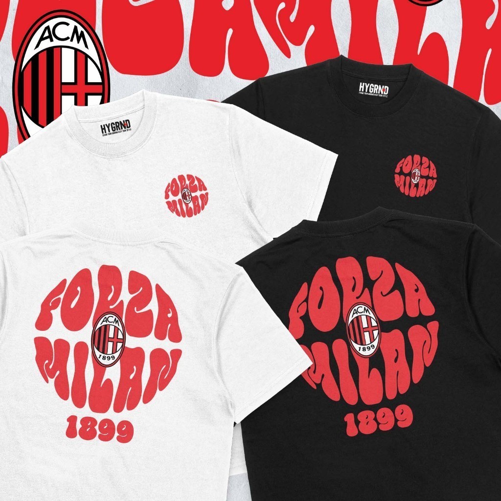 เสื้อยืด Heyground Ac Milan "Milan Globe" - Milanisti/Milanista/Fans AC Milan