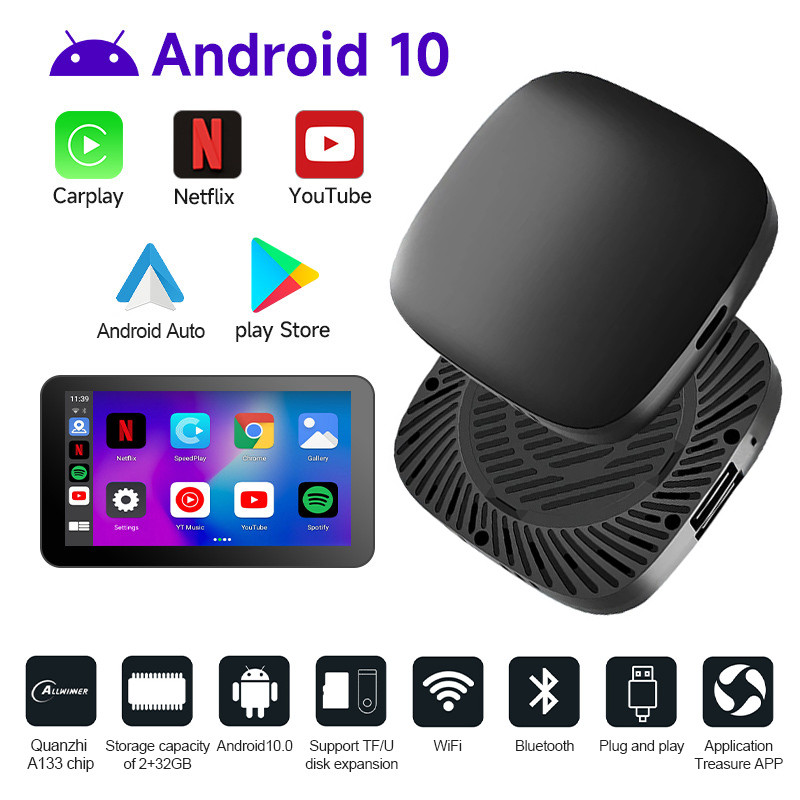รถติดตั้งโทรศัพท์เชื่อมต่อกล่อง Multi Interface Carplay Box Car Wireless Carplay Box