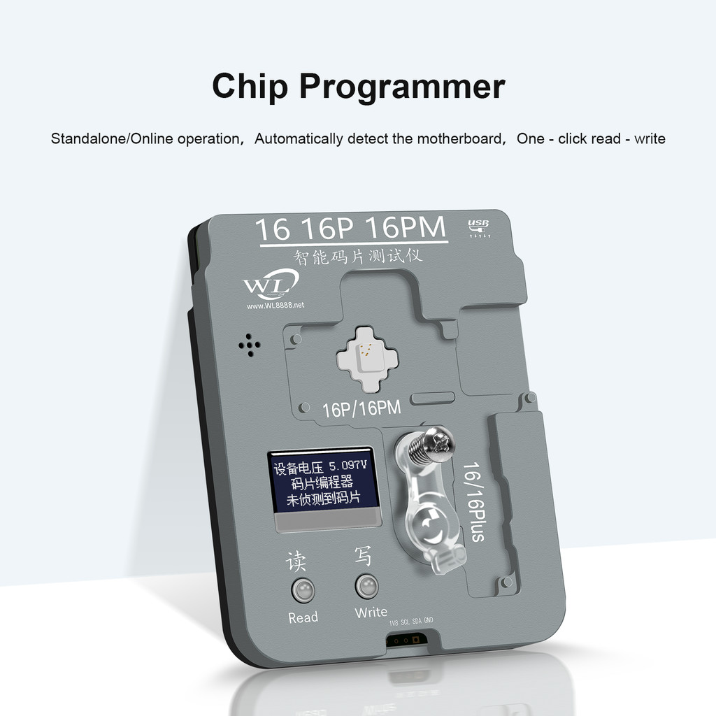 WL EEPROM Baseband Logic Programmer Type-C อินเทอร์เฟซสําหรับ iPhone 14 - 15 16 Pro Max Plus One cli