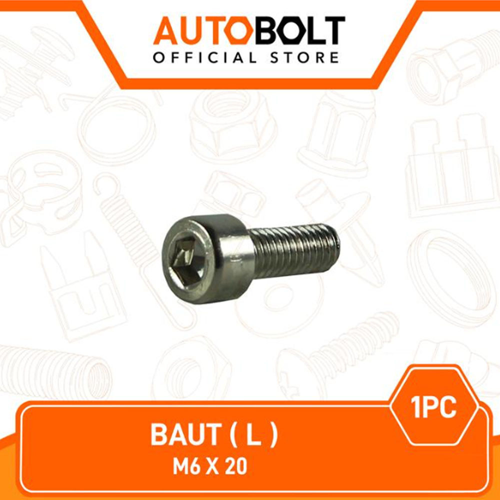 1 PC Bolt L-L5 Key-K 5 P-Pitch 1 Bolt-Bolt M6x20-6X20-M 6 x 20