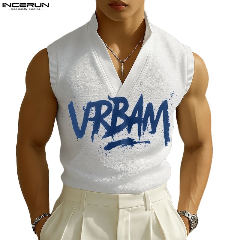 เสื้อยืดผู้ชาย พิมพ์ลายข้อความ สไตล์แฟชั่นสำหรับคุณหนุ่ม