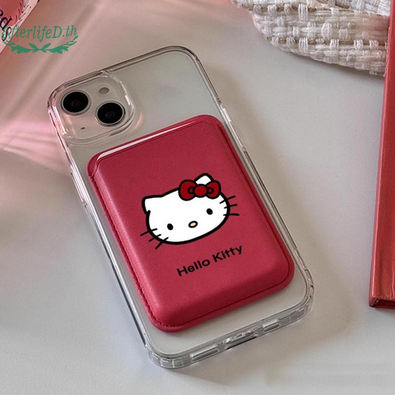 AF กระเป๋าสตางค์แม่เหล็กน่ารักสําหรับ 16 15 14 Pro Max สําหรับผู้ถือบัตรกระเป๋าโทรศัพท์ฝาครอบคลิปการ์ด A - รูปที่ 7