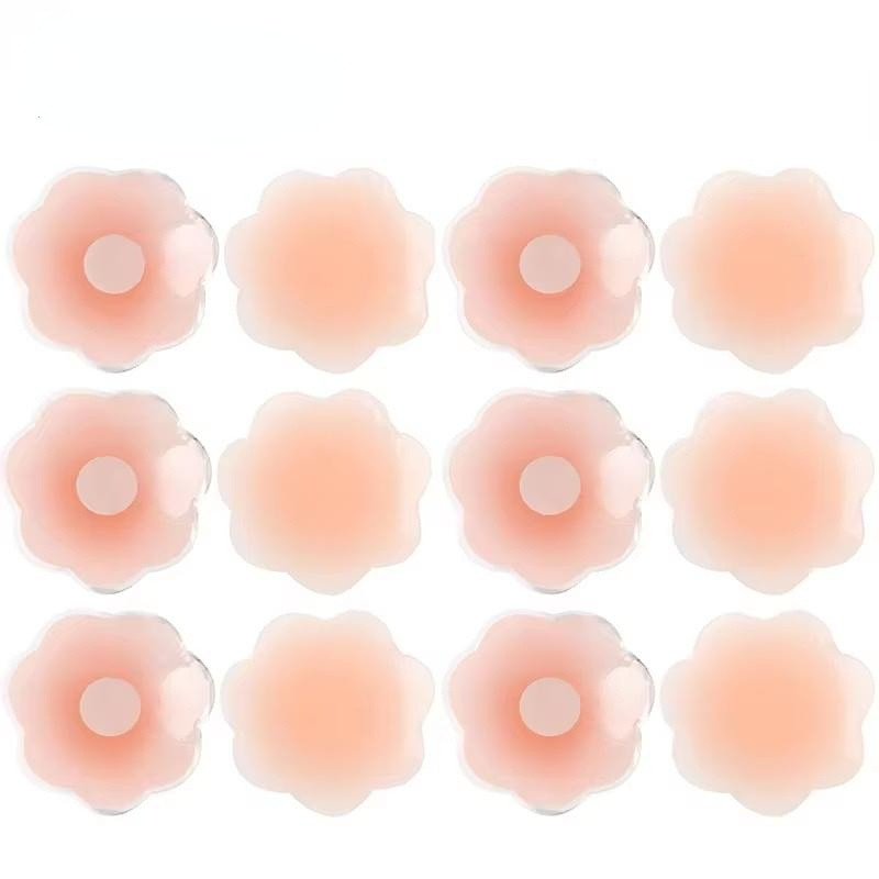 แผ่นจุกนมซิลิโคนที่มองไม่เห็นแบบใช้ซ้ำได้สำหรับสวมใส่ชุดเดรสและชุดว่ายน้ำ - รูปที่ 2