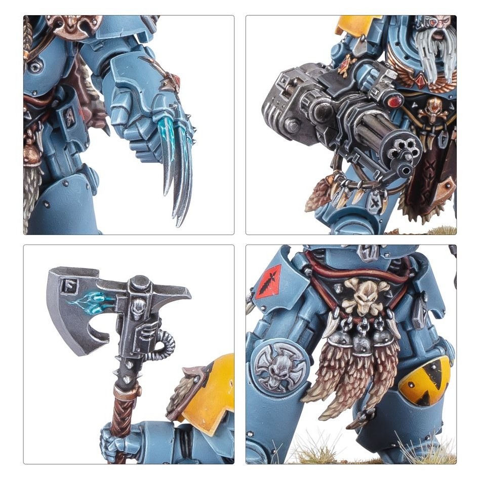 (GW พร้อมส่ง) WARHAMMER 40K: SPACE WOLVES: WOLF GUARD TERMINATORS โมเดลวอร์แฮมเมอร์ - รูปที่ 4