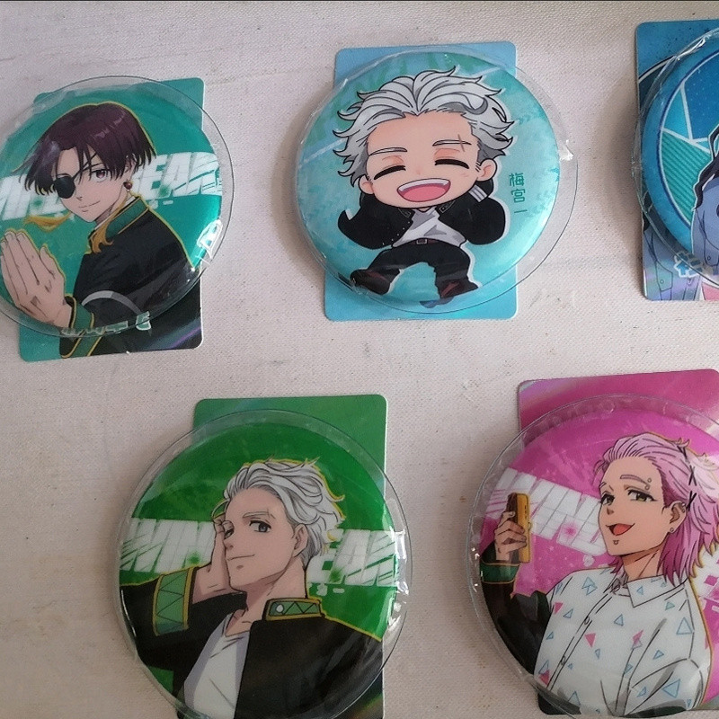 10 ชิ้นใหม่ Anime badge Wind Breaker เลเซอร์การ์ดเข็มกลัด Pin Sakura Haruka Suou Hayato Umemiya Hajime Sugiita Kyoutaru Nirei Akihiko คอสเพลย์ป้ายตกแต่งของขวัญวันเกิด