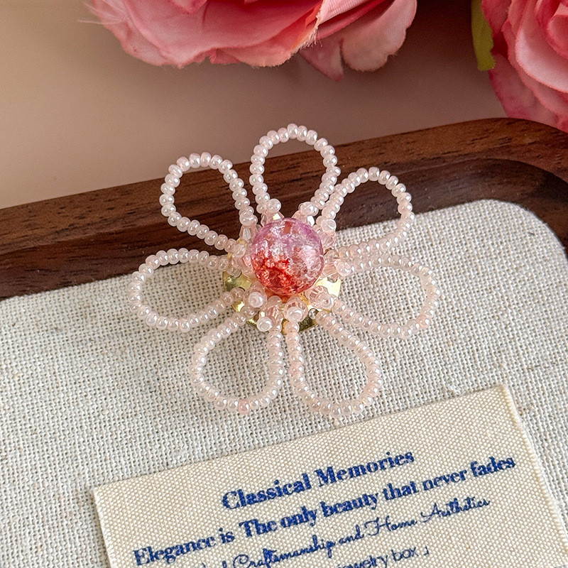 เจลลี่รองเท้าคริสตัลโปร่งใส สำหรับรองเท้าสไตล์เจ้าหญิงและเกาหลี ตกแต่งลายดอกไม้ - รูปที่ 5