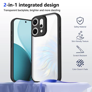 สําหรับ OPPO Reno 14F 13F 12F 11F Reno 14 13 12 11 10 Pro 3 7Z 8 8Z 8T โปร่งใส Matte เคสโทรศัพท์กล้องป้องกันกันกระแทกซิลิโคนอ่อนนุ่มฝาครอบ