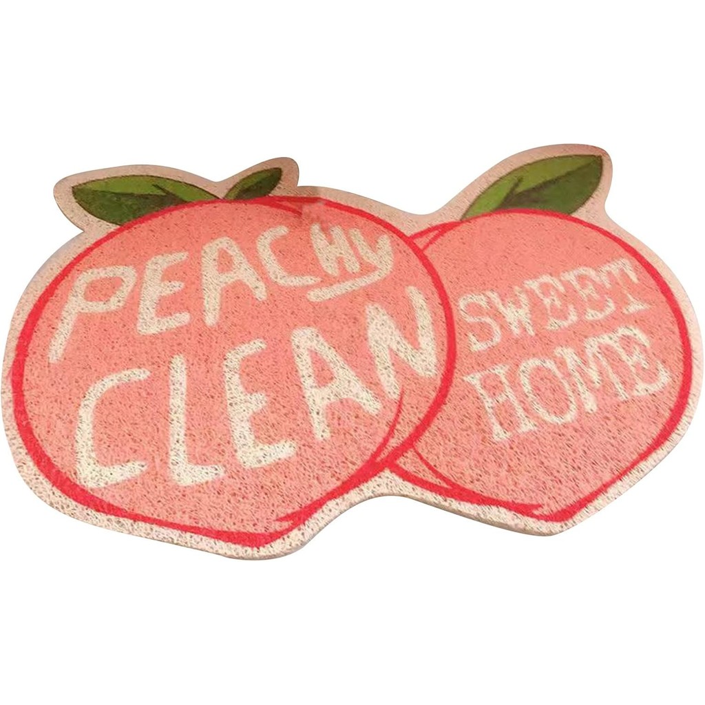 Cat Litter Mat Litter Trapping Mat, Cat Litter Box Mat Cat Food Catching Mat Flexible Fruit Shape De