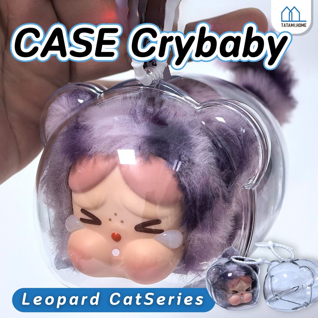 เคสอะคริลิคใส สำหรับใส่ เคสป้องกัน CRYBABY Wild but Cutie Series 100% กันรอย กันฝุ่น พวงกุญแจ เคสป้องกัน cry baby