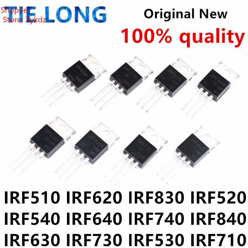 10PCS IRF510 IRF520 IRF540 IRF540 IRF640 IRF740 IRF840 LM317T ทรานซิสเตอร์ TO-220 LM317 IRF540N IRF6