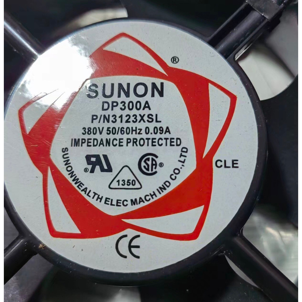 Jianzhun SUNON Axial Fan DP300A P/N3123XSL AC380V 12038 พัดลมระบายความร้อน 12 ซม.