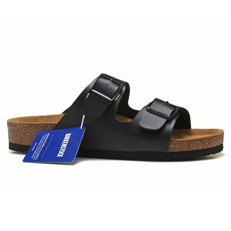 Arizona Mens/Female Classic Cork Black Matte Sandals Beach Casual Shoes 34-45