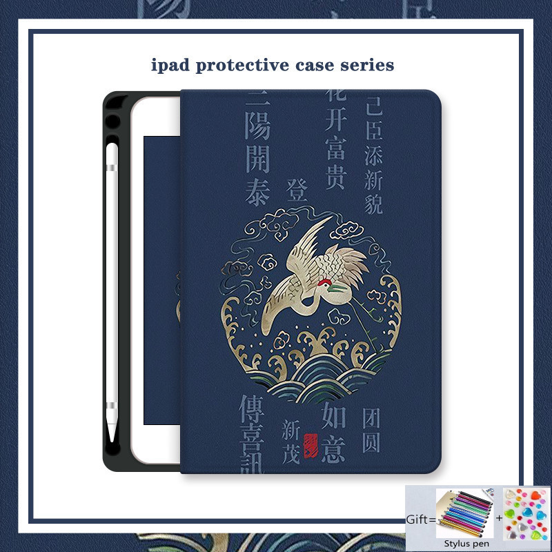 สำหรับ ipad mini7 air6 air11 air13 กรณีป้องกัน เคส พร้อมช่องใส่ปากกา แบบแม่เหล็ก สําหรับ Ipad Air 1 2 3 4 5 Mini 6 Ipad 6th 7th 8th 9th 10th 10.9 10.2 Pro 12.9 11 10.5 9.7 นิ้ว 2017 2018 iPad air11 M2 air13 M4 air6 10.9 air13 Pro 13 12.9 11 2024