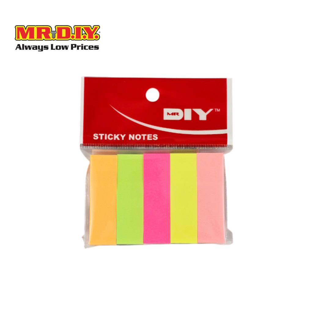 [4 แพ็ก] MR.D.I.Y กระดาษโน๊ตอินเด็กซ์ กาวในตัว จำนวน 5 สี/แพ็ก - รูปที่ 2