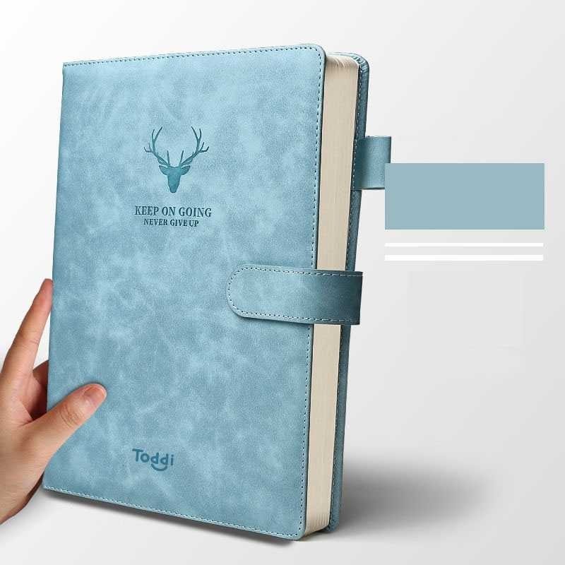EZSHOPPING Toddi Daily Notebook Leather Cover Magnetic Buckle - TL4| |