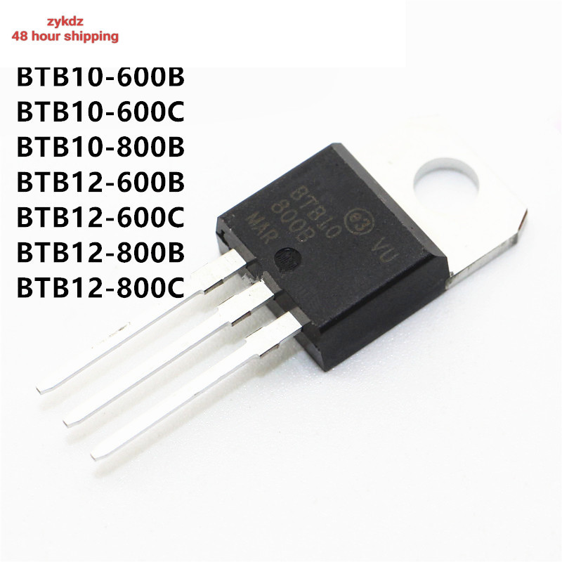 สินค้าใหม่10pcs BTB10-600B TO-220 BTB10 BTB10-600C BTB10-800B BTB12-600B BTB12 BTB12-600C BTB12-800B