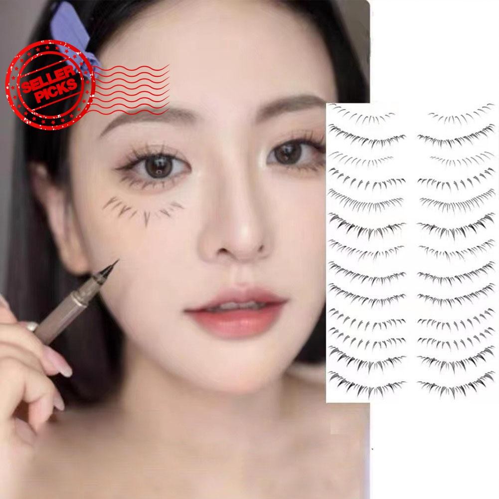 สติ๊กเกอร์รอยสักปุ่มท้องขนตาล่าง Energetic Eye Manga Innocent สติกเกอร์แต่งหน้าสไตล์ B6b0