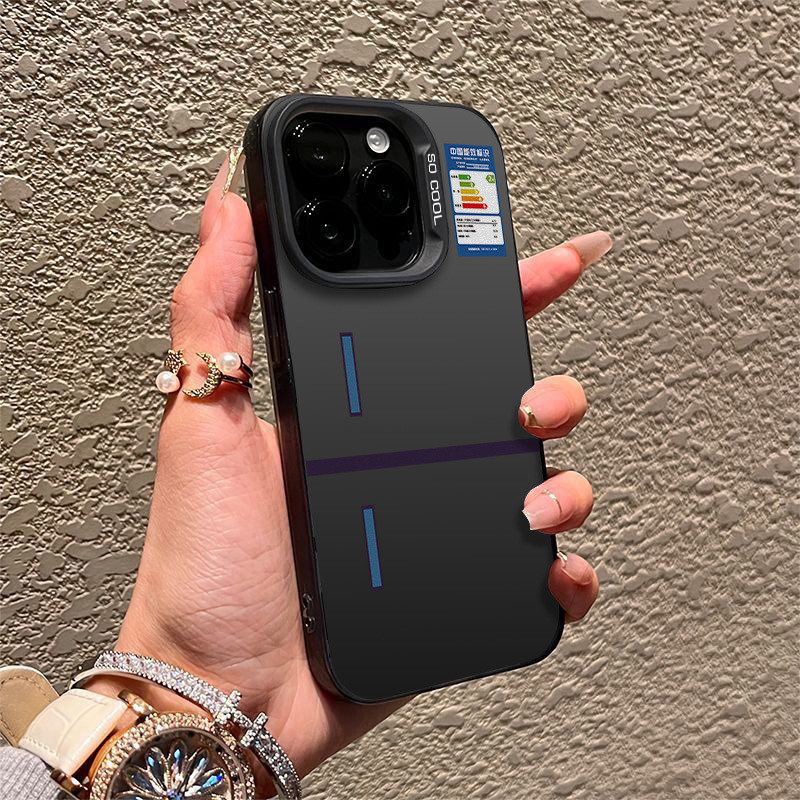 ตู้เย็นสร้างสรรค์ที่เรียบง่ายอัพเกรดเคสโทรศัพท์โปร่งแสงเหมาะสําหรับ iPhone 11promax 12 13 14 15 16 p