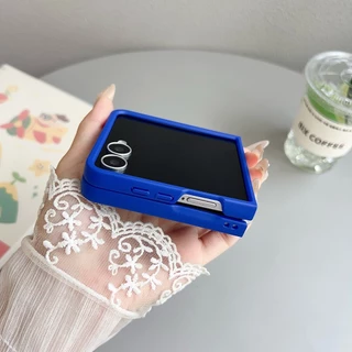 กันกระแทกสําหรับ Samsung Galaxy Z Flip 8 7 6 5 4 7FE กรณีการออกแบบเฉพาะสีสัน Flip5 Flip6 Flip7FE เชือกเส้นเล็กเคสโทรศัพท์