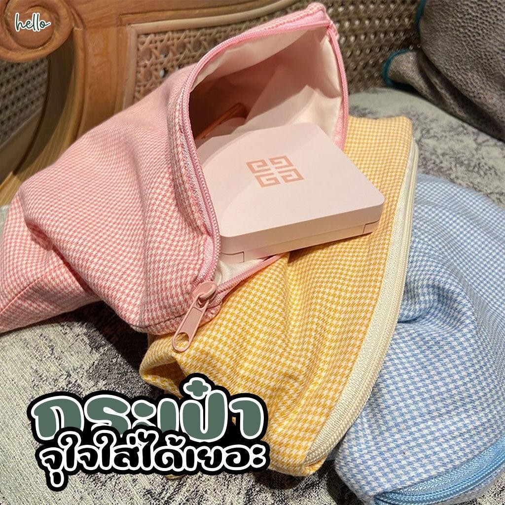 กระเป๋าใส่เครื่องสําอาง ใส่เครื่องเขียน สีพาสเทล ขนาดใหญ่ ใส่ของได้เยอะ [29]