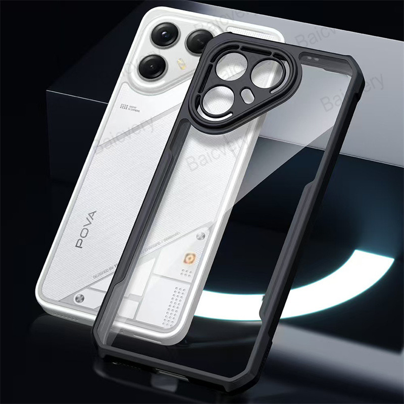 แฟชั่นสําหรับ Tecno POVA 7 4G / POVA 7 NEO 4G / POVA 7 5G / POVA 7 Ultra Shell Hard อะคริลิคฝาครอบป้