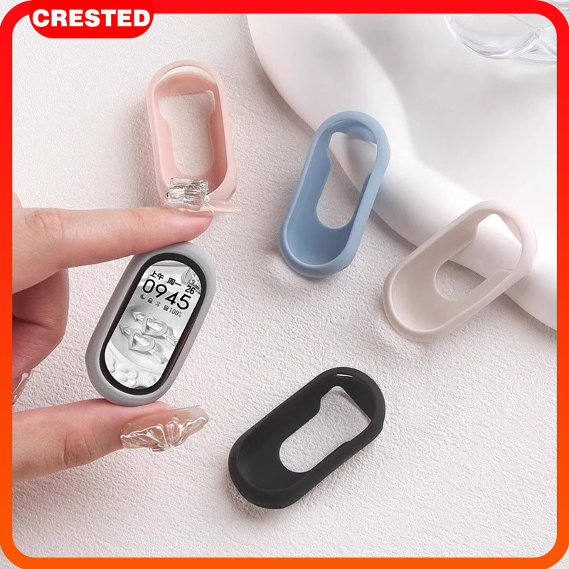 กรณีซิลิโคนอ่อน for Smartwatch Xiaomi Mi Band 10 9 8 /NFC กีฬายางป้องกันหน้าจอฝาครอบกันชนรูอุปกรณ์เสริม
