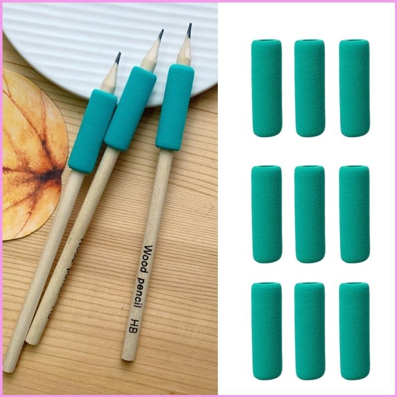 Cinn 10 ชิ้น Ergonomic ฟองน้ําปากกา Grip การเขียน Aid Grip โฟมผู้ถือดินสอ Grip สําหรับขวาซ้ายเด็กก่อนวัยเรียน