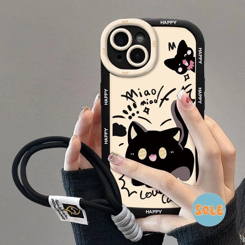 🔥Sole🔥สำหรับ iPhone 11 Pro Max 16 Plus iPhone 13 Pro Max 15 11 14 12 xr xs เคสโทรศัพท์นุ่มน่ารัก
