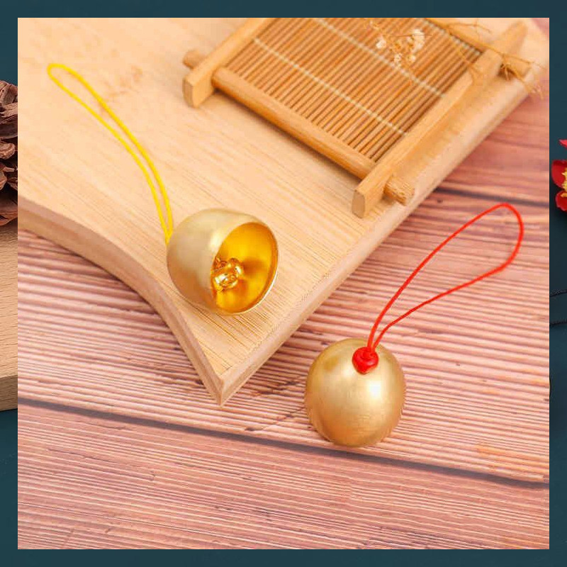ระฆังคริสต์มาส กระดิ่งลมและอุปกรณ์กระดิ่งทองแดง กระดิ่งทองแดงพร้อมระฆัง ค้อนคริสมาสต์ กระดิ่งลมขนาดเล็ก กระดิ่งลมวัสดุ - รูปที่ 3