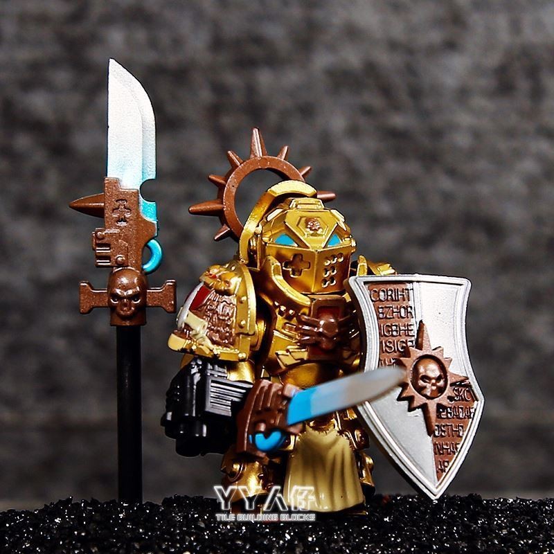 Warhammer 40K Grey Knight Terminator War Chess Star Wars Black Temple Third Party Building Block Min