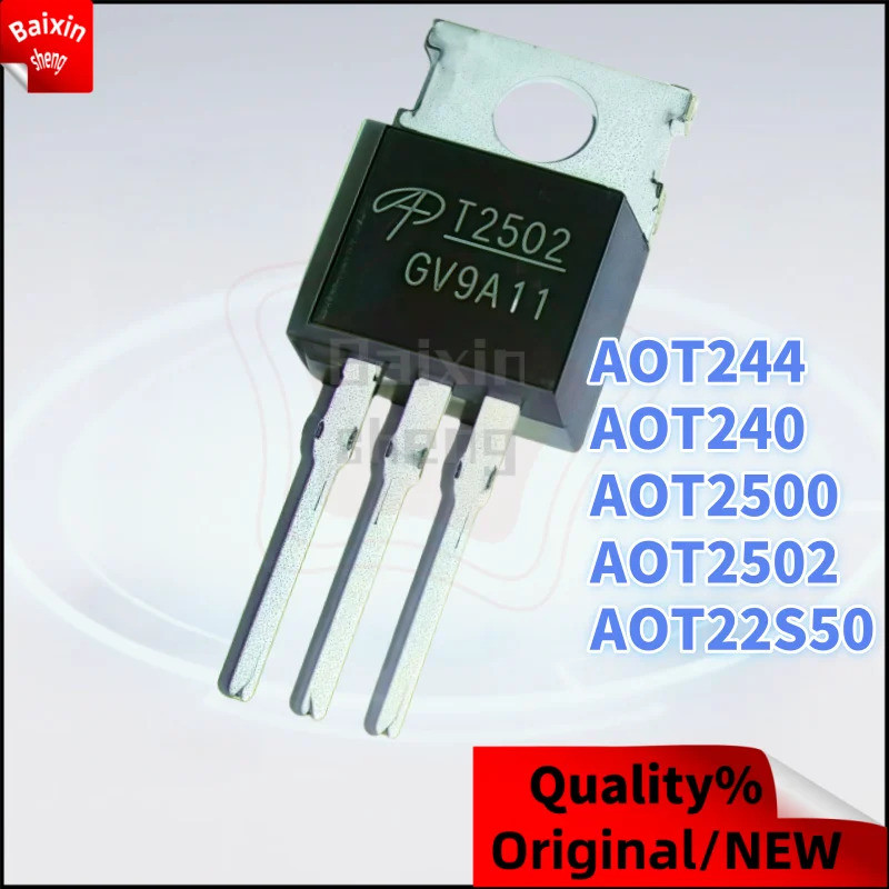 1-5PCS AOT2146 T2146 AOT240 T240 AOT244 T244 AOT2500 T2500 AOT2502 T2502 TO-220 Field-effect ทรานซิส