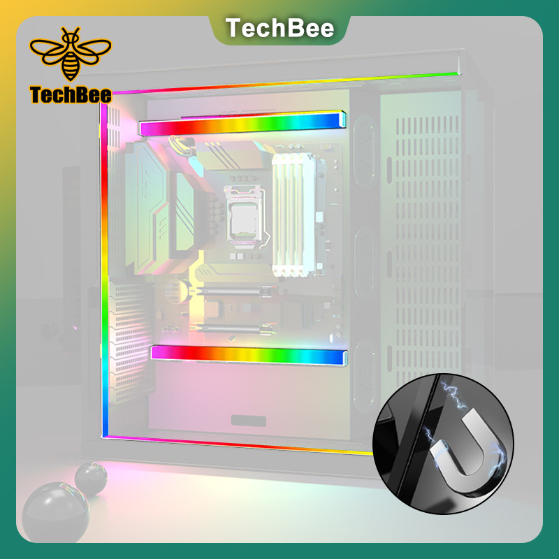 TechBee Magnetic ARGB light Strip สําหรับเคสพีซีไฟ ARGB ที่ใช้งานได้จริงและเพิ่มความงาม